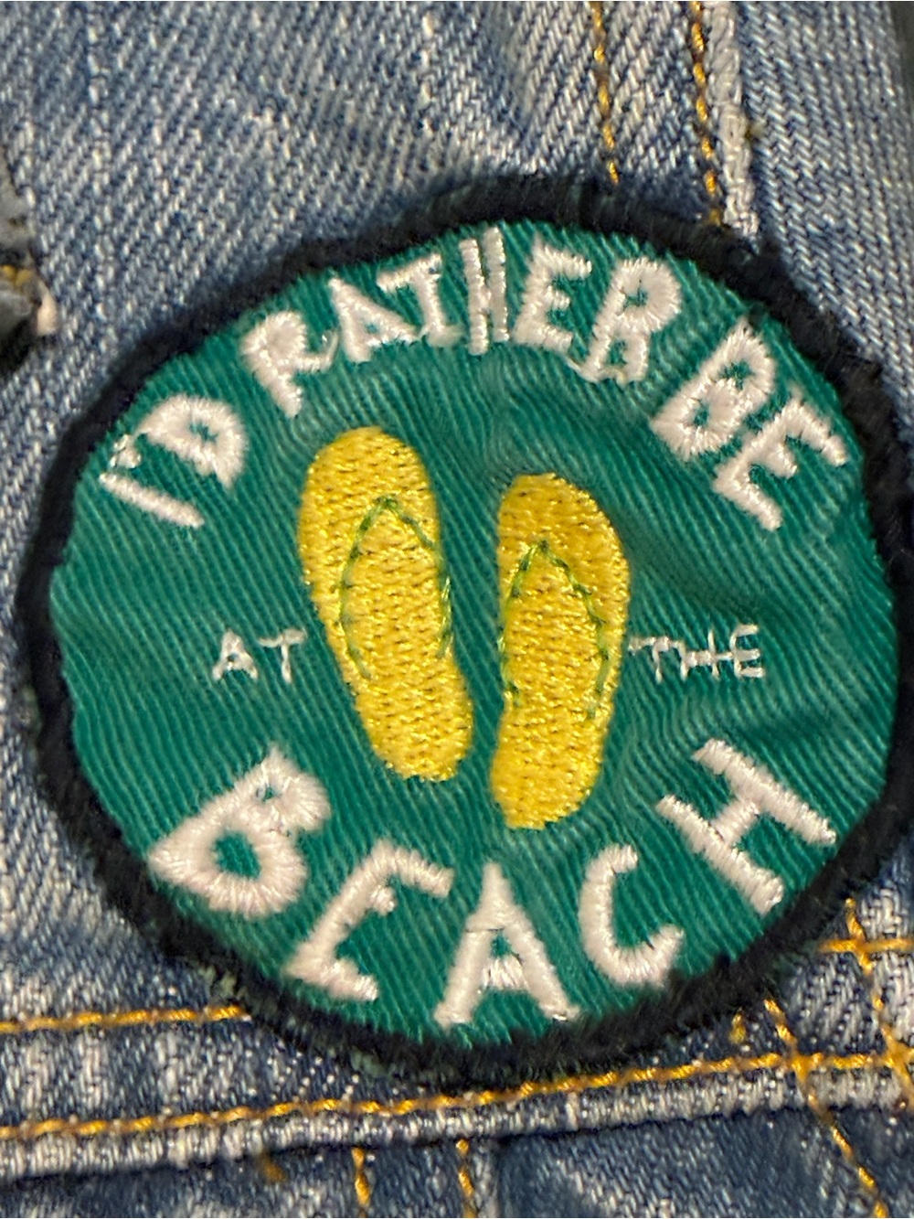 Hollister Light Blue Denim Jacket with Fun Patches, size large, 100% cotton - Picture 12 of 15